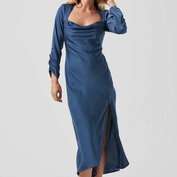 knee length dresses for ladies Black Satin Mini Dress - Babydoll Cami Dress